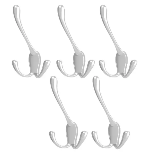 Rev-A-Shelf Sidelines CTWSL-HK-CR-5 Decorative Closet Organizing Wall Hooks for Hanging Aprons, Hats, or Jewelry, Chrome (5 Pack)