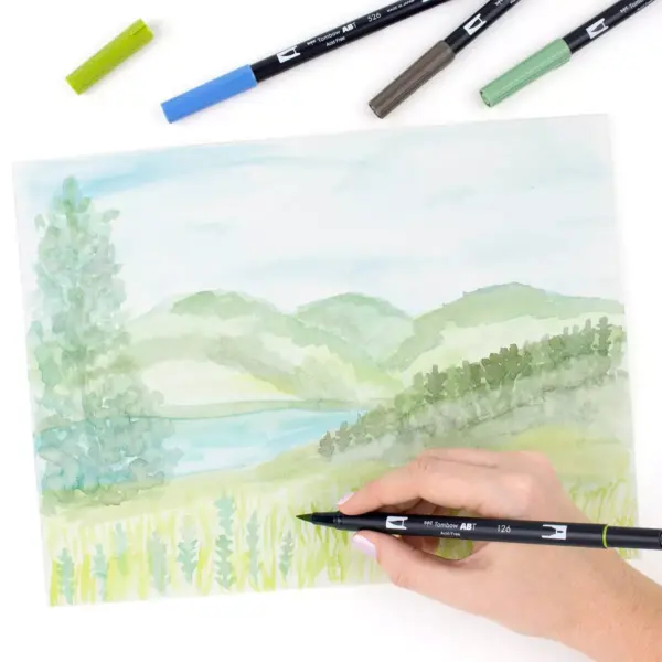 Tombow 10ct Dual Brush Pen Art Markers - Landscape