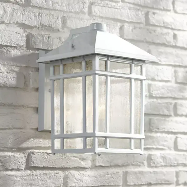 Kathy Ireland J du J Sierra Craftsman 15" High White Outdoor Wall Light