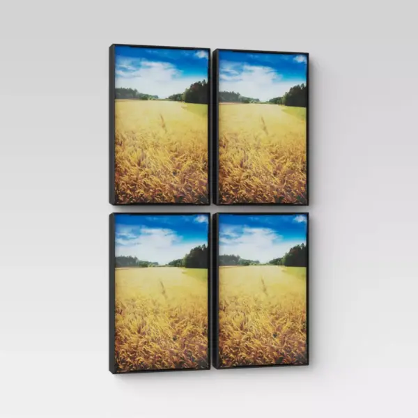 4" X 6" Set of 4 Format Frames Black - Room Essentials™