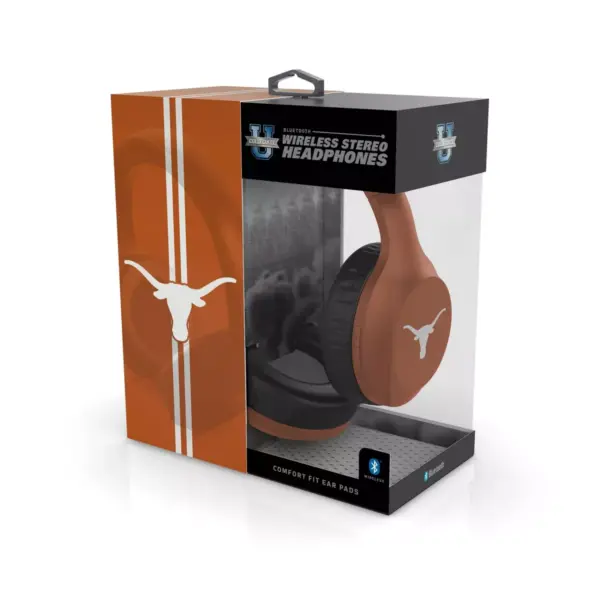 NCAA Texas Longhorns Wireless Bluetooth Over-Ear Headphones