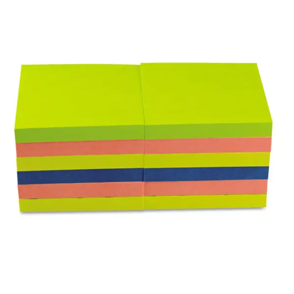 UNIVERSAL Self-Stick Notes 3 x 3 Assorted Neon Colors 100-Sheet 12/Pack 35612