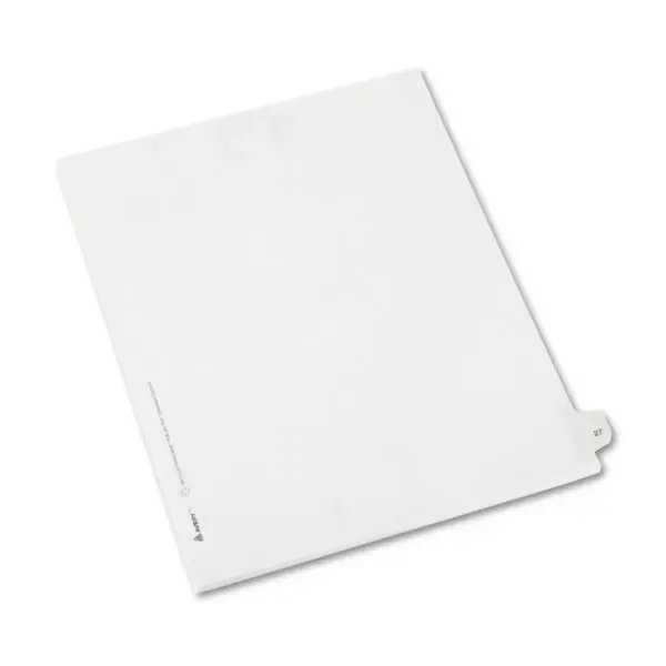 Avery Allstate-Style Legal Exhibit Side Tab Divider Title: 27 Letter White 25/Pack 82225