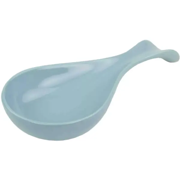 Home Basics Ceramic Spoon Rest, Turquoise