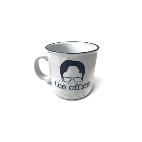 The Office 20oz Ceramic Dwight Camper Mug - Silver Buffalo