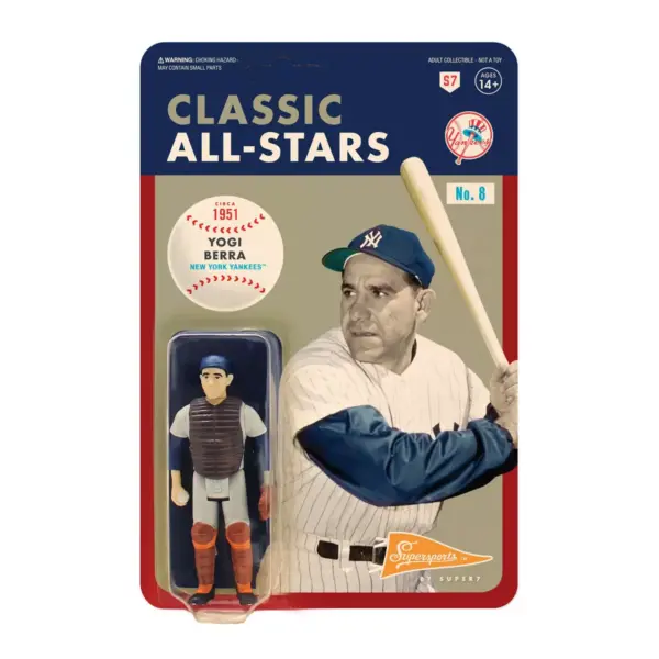 MLB New York Yankees 3.75" Classic ReAction Action Figure - Yogi Berra