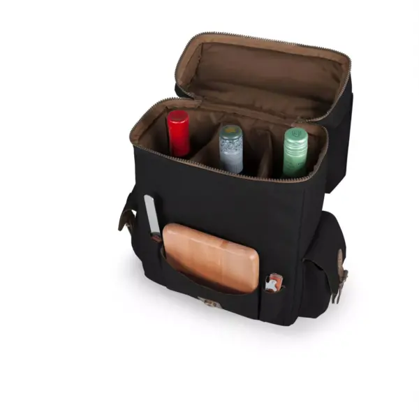 Picnic Time 11qt Wine Aficionado Travel Set Black