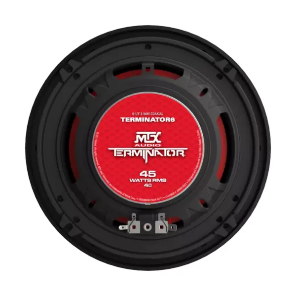 MTX Terminator6 45 Watt RMS 2 Way Polypropylene Coaxial Car Speakers, Pair (4 Pack)