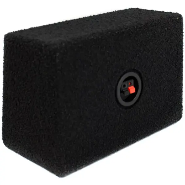 Q-POWER Q-Bomb QTW6X9 6x9" Car Wedge Speaker Boxes with Bedliner Spray, Pair