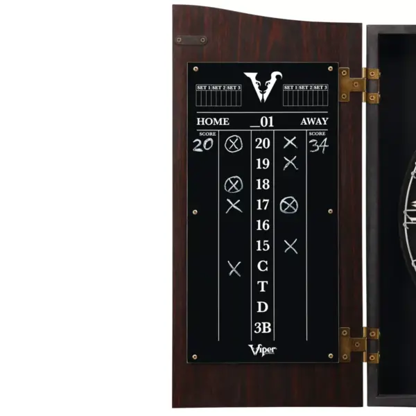 Viper Vault Deluxe Dartboard Cabinet with Pro Score