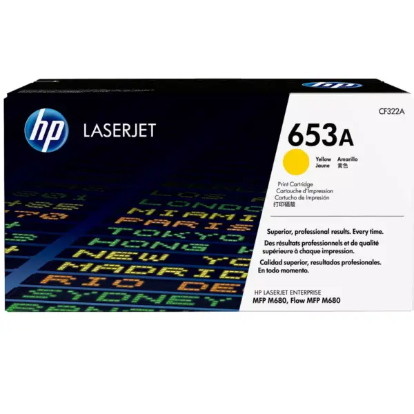 HP Inc. HP 653A (CF322A) Yellow Original LaserJet Toner Cartridge