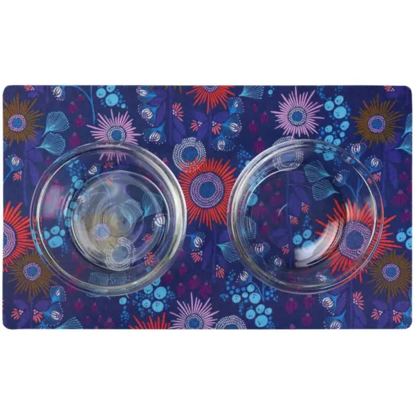 Drymate Dog and Cat Feeding Placemat - Reef Blue