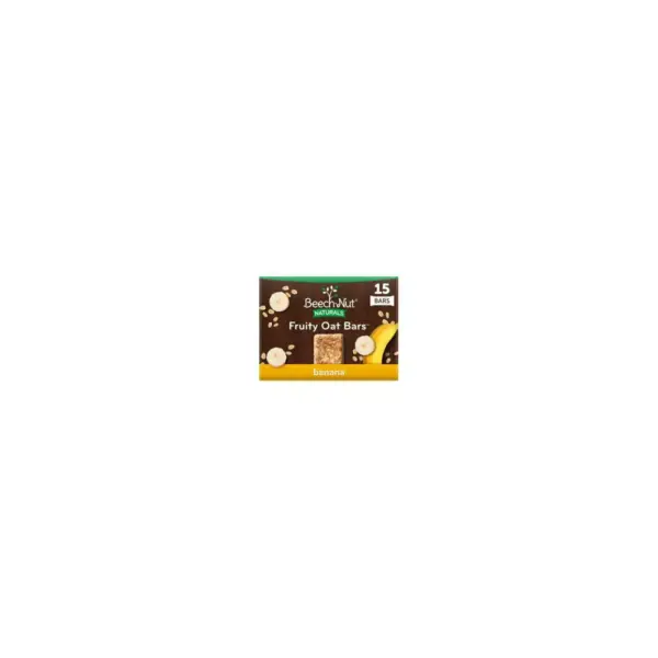 Beech-Nut Toddler Snack Banana Fruity Oat Bars - 15ct