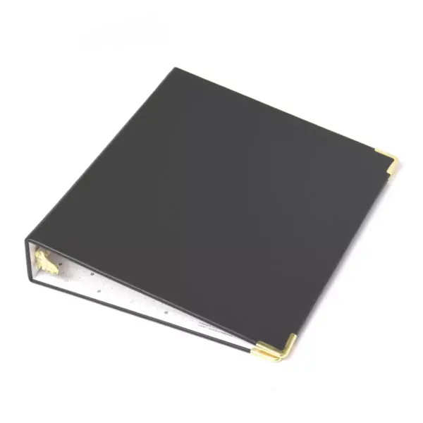 Russell+Hazel Vegan Leather Mini 3 Ring Binder Black