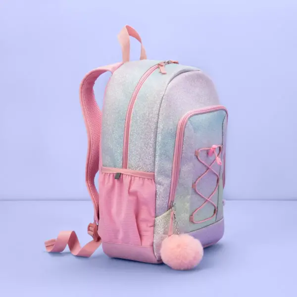 16.5" Kids' Backpack Ombre Glitter Rainbow - More Than Magic™