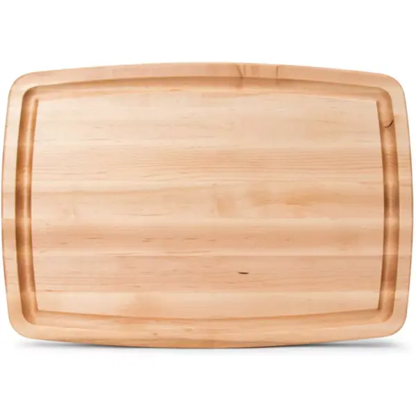 John Boos Block 14 Inch Wide Reversible Oval Cutting/Carving Board with Juice Groove, 20 x 14 x 1.5 Inch, Solid Maple Wood