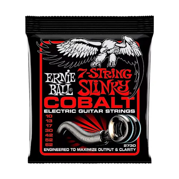 Ernie Ball 2730 Cobalt 7-String Skinny Top Heavy Bottom Electric Guitar Strings