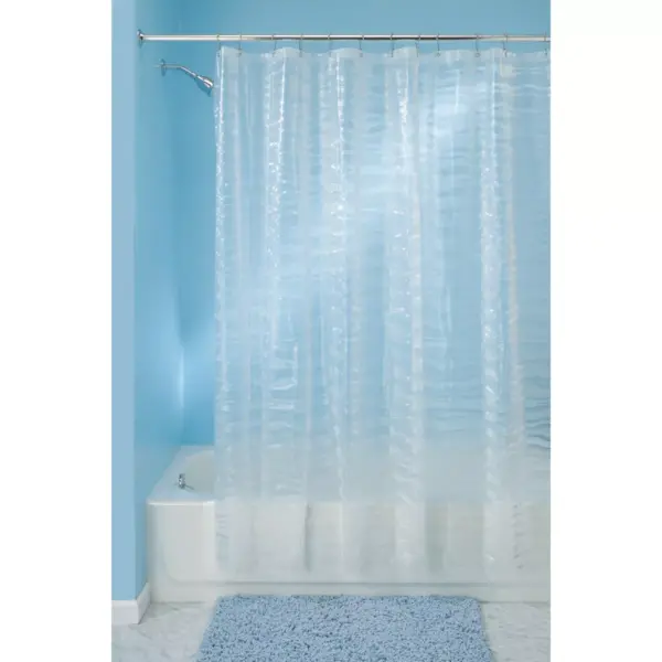 Ripplz Soft Touch EVA Shower Curtain Clear - iDESIGN