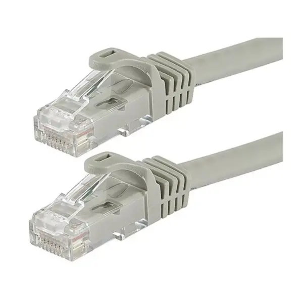 Monoprice Cat6 Ethernet Patch Cable - 20 Feet - Gray - | Network Internet Cord - RJ45, Stranded, 550Mhz, UTP, Pure Bare Copper Wire, 24AWG - Flexboot