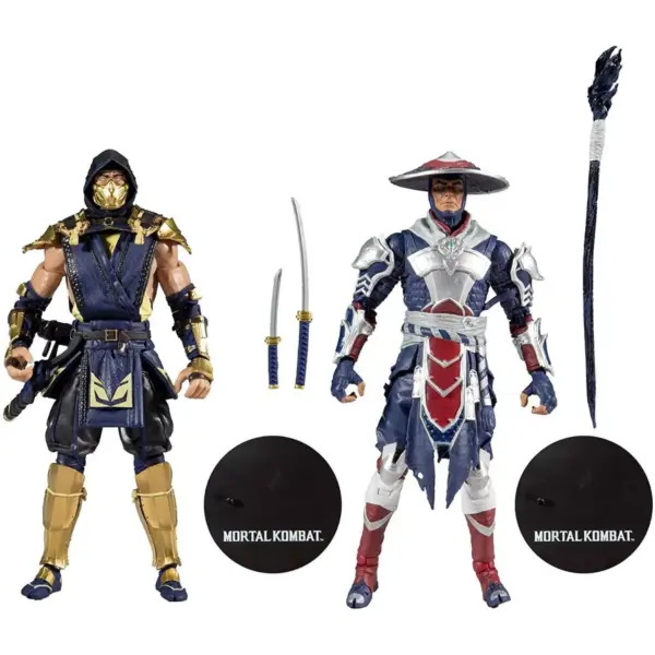 Mcfarlane Toys Mortal Kombat 7 Inch Action Figure 2-Pack | Scorpion & Raiden