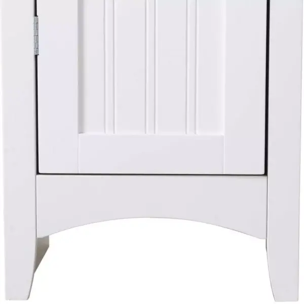 American Furniture Classics One Door Storage Kitchen Pantry Cabinet for Home, Office, or Laundry Room with 3 Adjustable Shelves, White