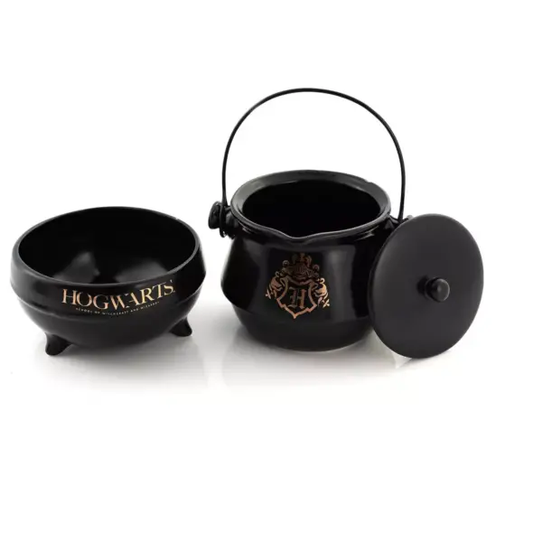 Seven20 Harry Potter Tea-For-One Cauldron Teapot And Cup Set | Featuring Hogwarts Crest