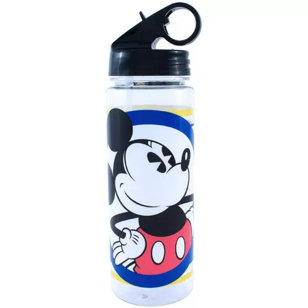 Silver Buffalo Disney Mickey Mouse 20oz Plastic Water Bottle w/ Screw Lid