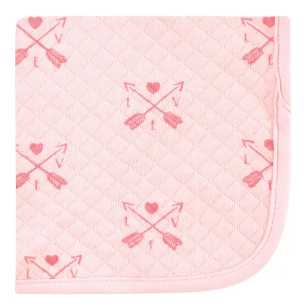 Hudson Baby Infant Girl Quilted Cotton Washcloths, Girl Forest, One Size