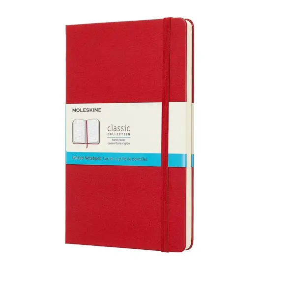 Moleskine Large, Dotted, Red Scarlet, Hard Cover 715420