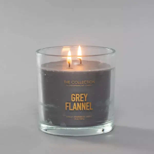 13oz Glass Jar Candle Gray Flannel - The Collection By Chesapeake Bay Candle