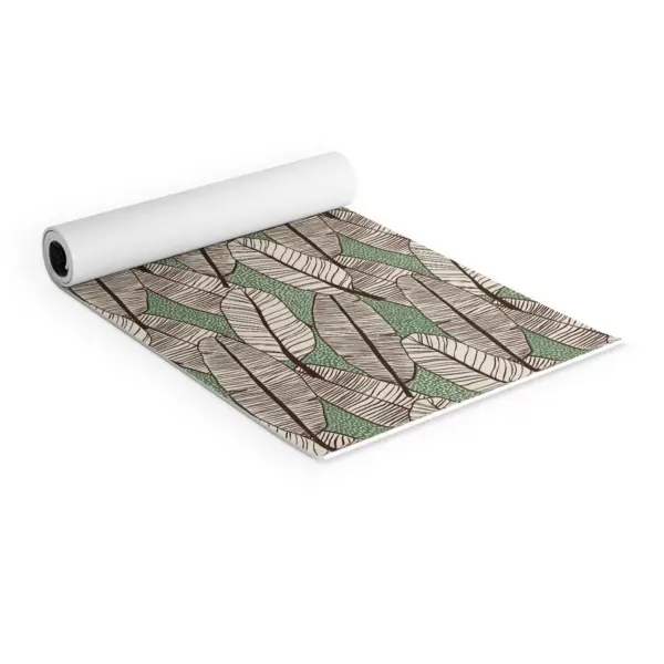 Alisa Galitsyna Tropical Banana Leaves Pattern (6mm) 24" x 70" Yoga Mat - Society6