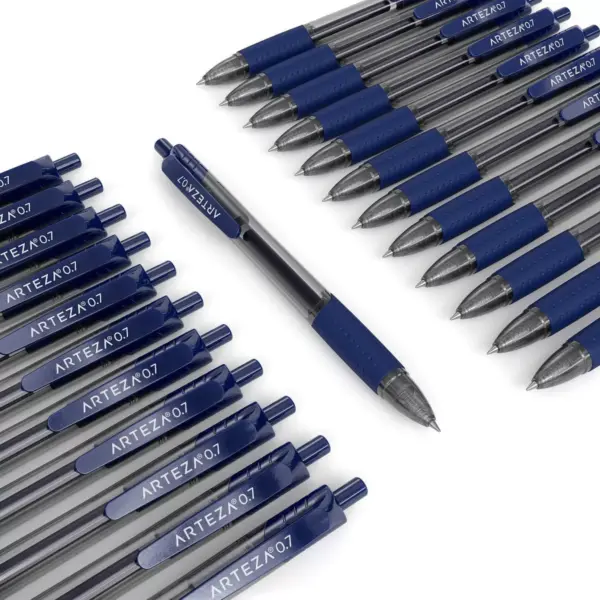 Arteza Retractable Gel Ink Pens Set, Blue - 24 Pack (ARTZ-9223)