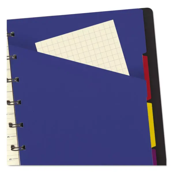 REDIFORM Notebook College Rule Black Cover 8 1/4 x 5 13/16 112 Sheets/Pad B115007U