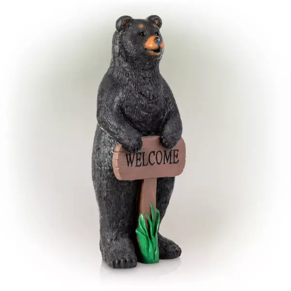 Alpine 36" Magnesium Oxide Welcome Bear Statue