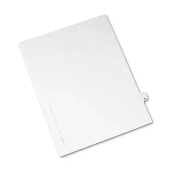 Avery-Style Legal Exhibit Side Tab Divider Title: 30 Letter White 25/Pack 01030