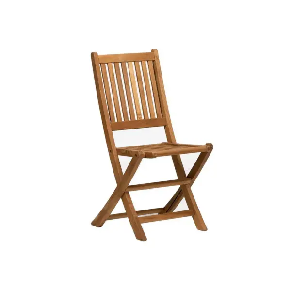 London 2pk Patio Wood Folding Chair Set - International Home Miami