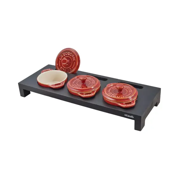 Staub Wood Mini Cocotte Stand - Black