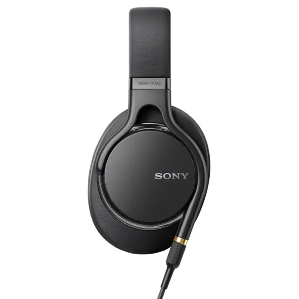 Sony MDR1AM2B Wired High-Resolution Audio Over-Ear Headphones with Built-In Remote and Microphone