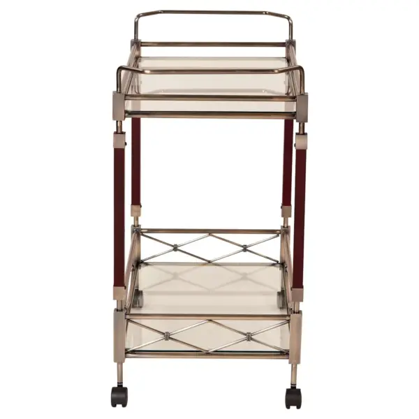 Melrose Serving Cart Antique Brass - OSP Home Furnishings