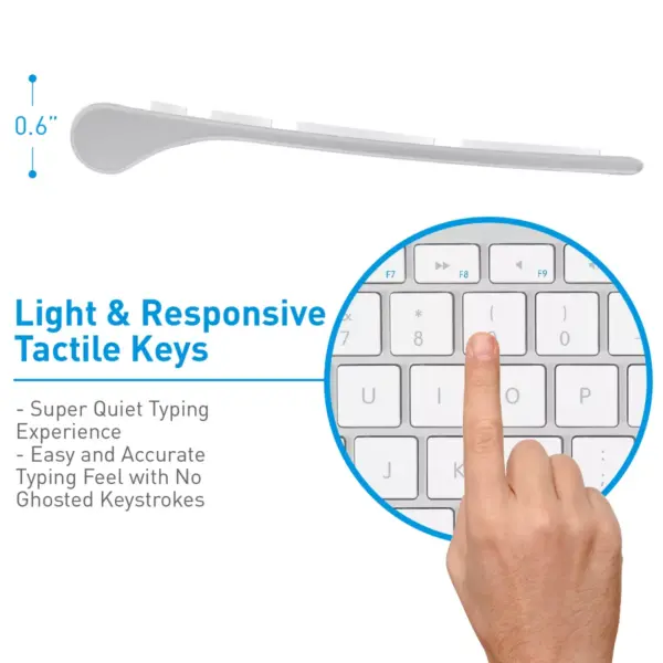 Macally Ultra Slim USB-C Wired Full Size With Numeric Keypad