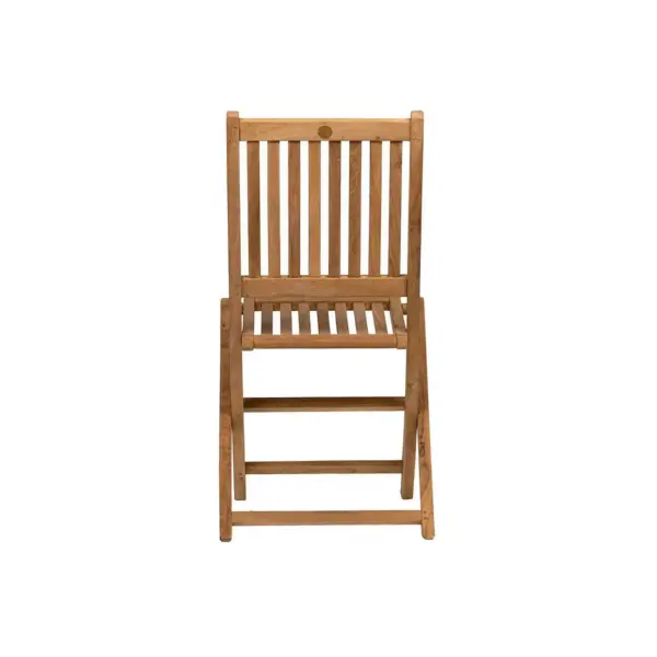 London 2pk Patio Wood Folding Chair Set - International Home Miami