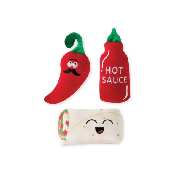 PetShop by Fringe Studio Hot and Spicy Set Dog Toys - 3pk