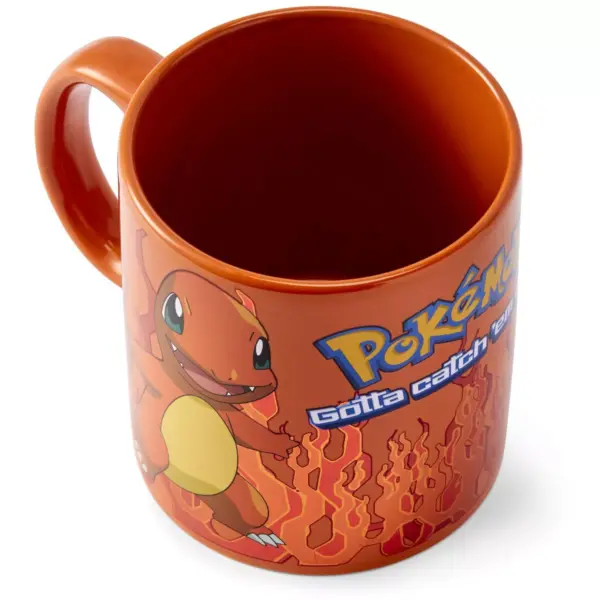 Just Funky Pokémon Charmander Orange Foil Print Ceramic Coffee Mug | Holds 20 Ounces