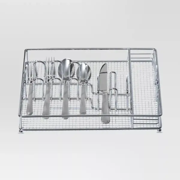 45pc Stainless Steel Sydney Sand Silverware Set with Caddy - Threshold™