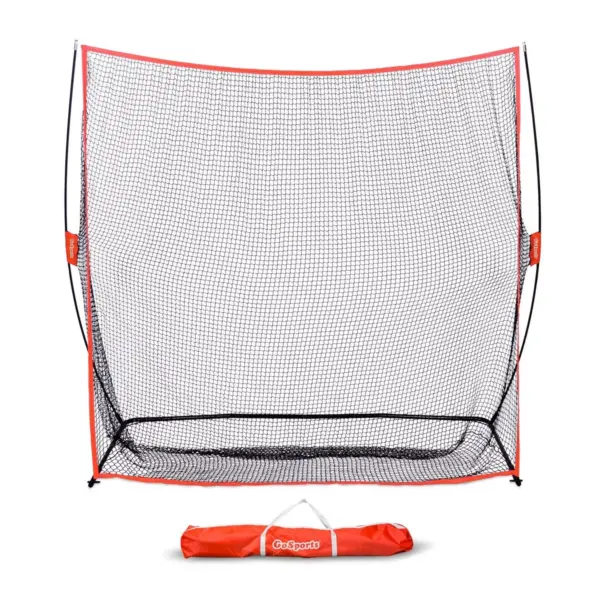 GoSports Golf Practice Hitting Net, 7 x 7 Foot Personal Driving Range with Ball Return Feature and Carrying Bag for Indoor or Outdoor Use