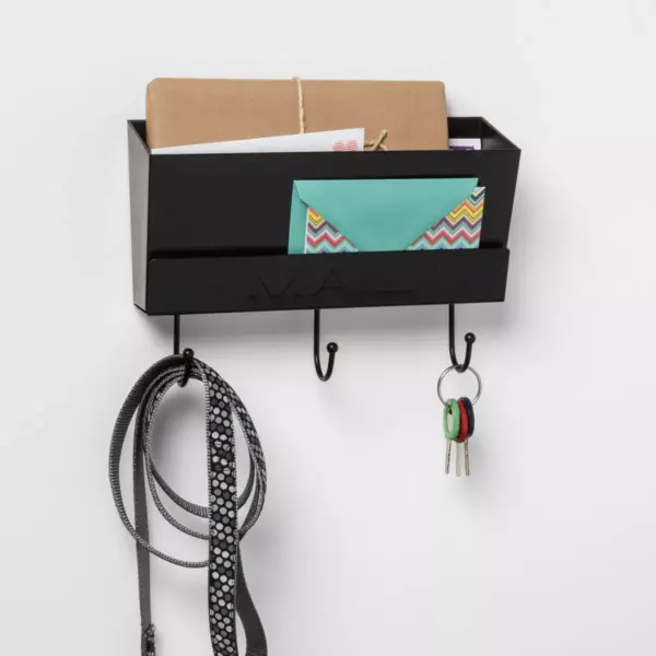 Classic Mail Holder Black - Threshold™