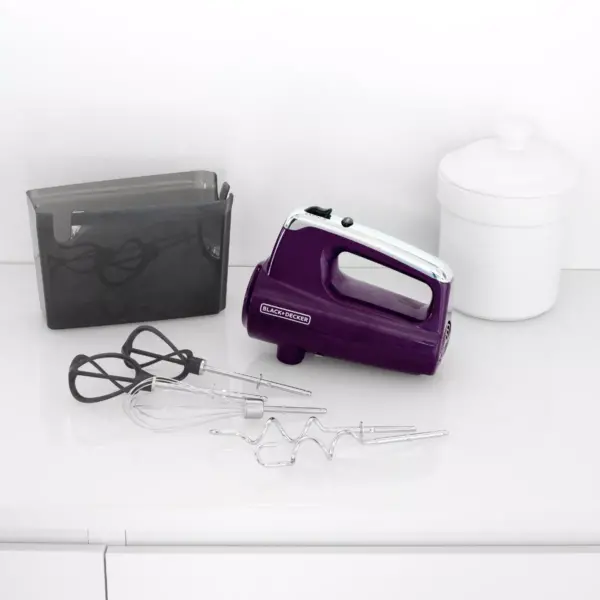 BLACK+DECKER Helix Hand Mixer - Purple MX600P