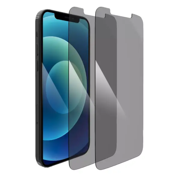 Insten 2-Pack Privacy Screen Protector For iPhone 12 & 12 Pro 6.1", Anti-Spy Tempered Glass Film