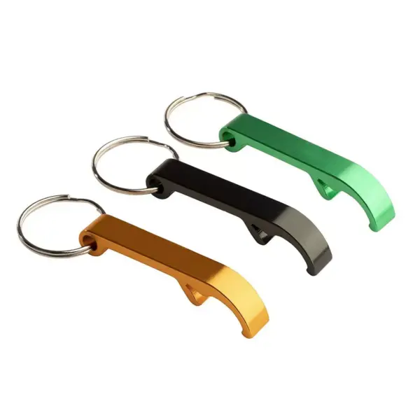 Juvale 24 Pack Bottle Opener Keychain, Metal Keychains with Beer Bottle Opener Pocket Size Bar Claw 6 Colors