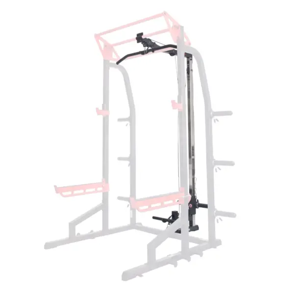 Sunny Health & Fitness Lat Pull Down Attachment Pulley System for Power Racks